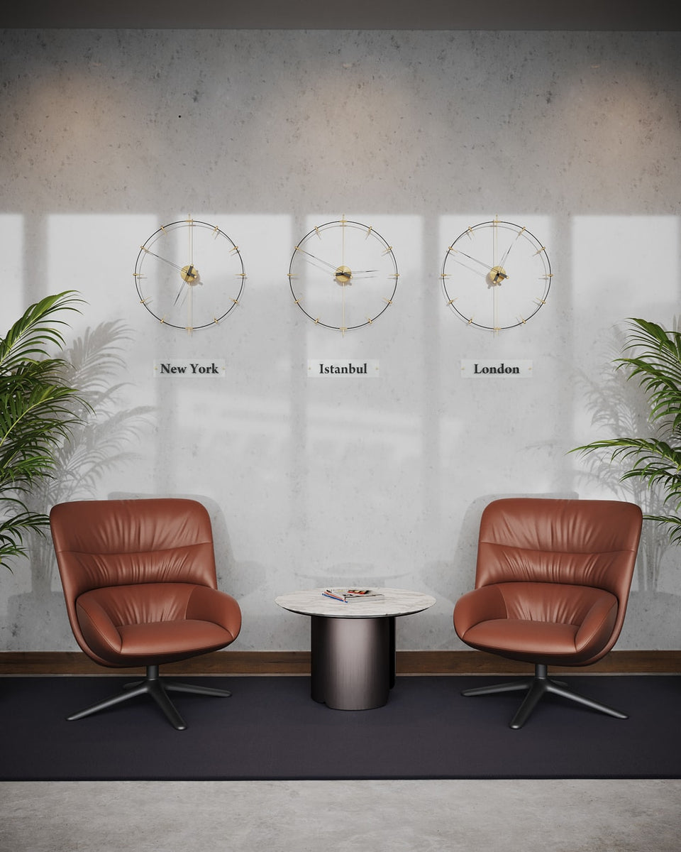 World Clocks, Modern Wall Clocks (Massive Indicator) - Mclocks