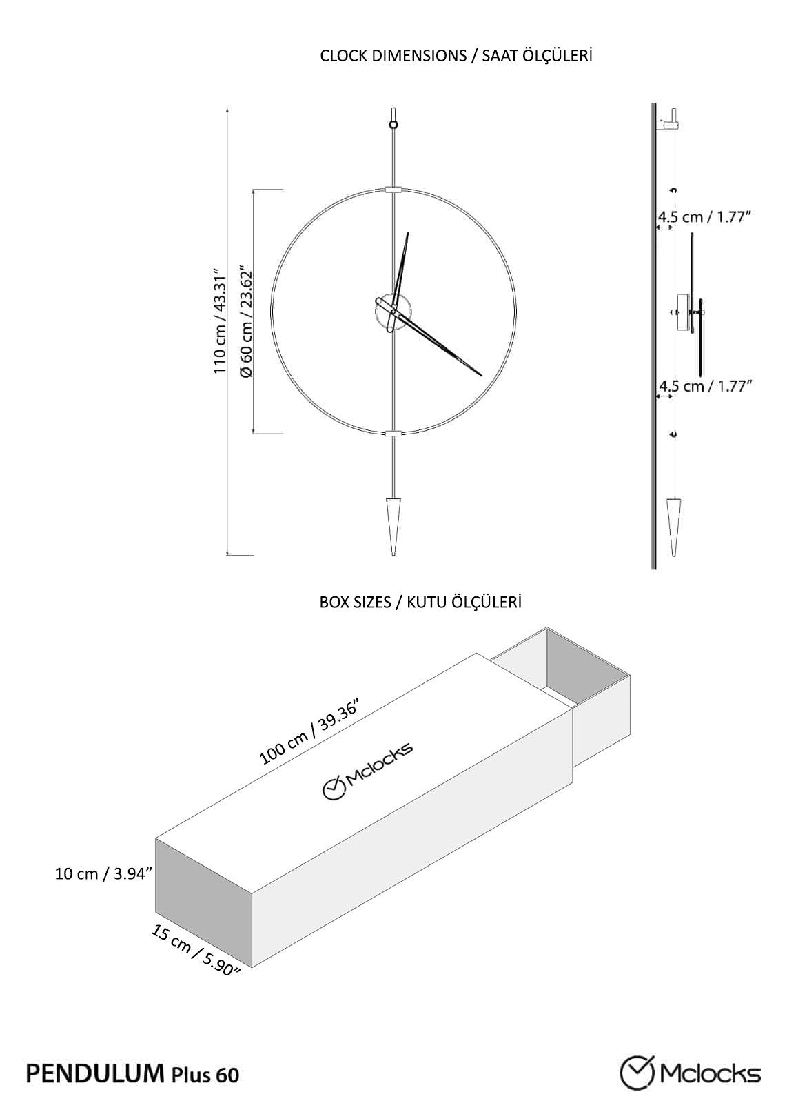 pendulum plus is one of the modern wall cloks design