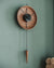 wooden wall clock orbit 23 inches
