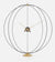 best modern floor clock atom 35 inches