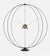 modern floor clock atom 90 cm