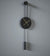 black minimalist wall clock serenity 17 inches