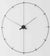 black decorative wall clocks massive 35 inches 