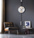 large minimalist wall clock serenity 17 inches