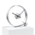 silver modern table clock endless 11inches