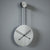 silver luxury wall clock infinity 11 inches