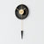 black wooden wall clock orbit 23 inches