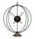 desk clock atom 35 cm